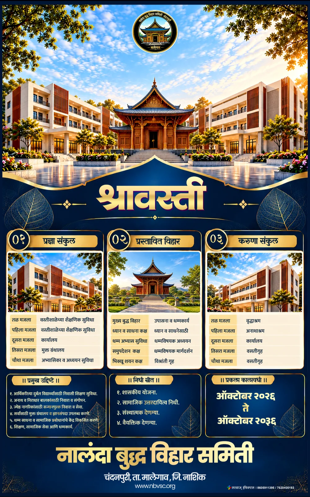 Shravasti project concept display board